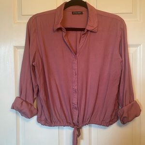 Pink Button Up Blouse
